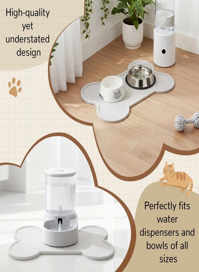 Ferrochef Stone Dry Mat for Pets, 16" x 10" Diatomaceous Earth Pet Feeding Mat, Water Bowls Quick Drying Tray for Pet Cat Dog, Non-Slip Waterproof Dog Cat Accessories for Messy Drinkers, Water Spills - Image 3